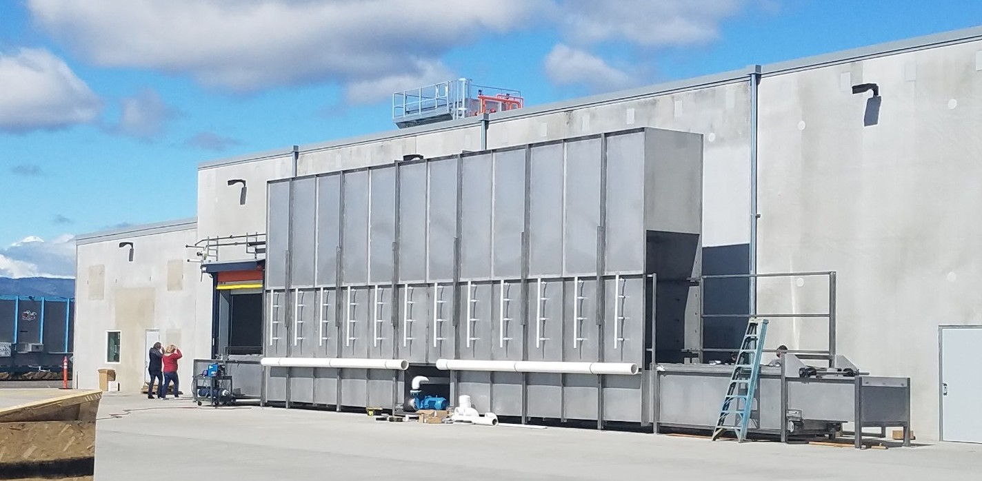 Tunnel hydrocooler system